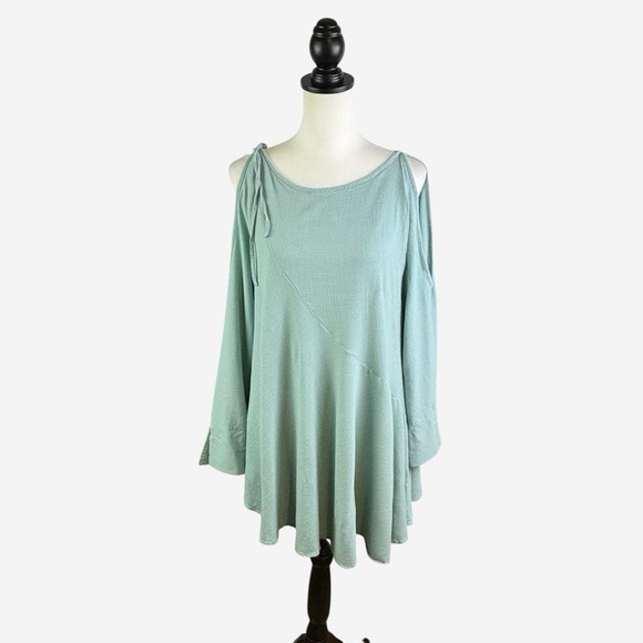 Free People Clear Skies Mint Tunic Top - Picture 3 of 10